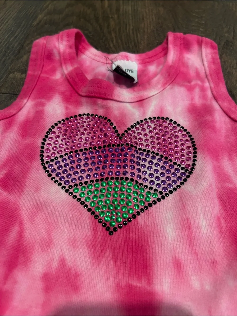 Girls Boutique Tie-Dye Heart Tank Dress - Size XS (4T)